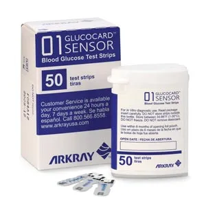 Arkray USA - 740050 - GLUCOCARD Sensor Test Strips, 50 Count, CLIA Waived (Minimum Expiry Lead is 60 days) (US Only)