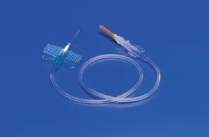 Cardinal Health - From: 8881225307 To: 8884476139 - Monoject Angel Wing Blood Collection Sets with Multi sample Luer Adapter 12" Tubing Length 23 Gauge x 3/4", Blue, Sterile