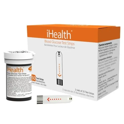 Ihealth Lab - STR-50 - iHealth Blood Glucose Test Strips 50 Pack