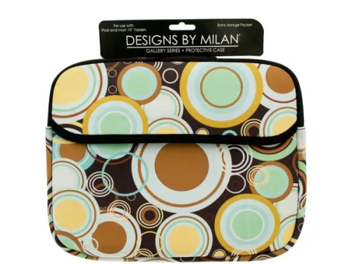 Kole Imports - EL312 - Protective Tablet Case With Circles Design