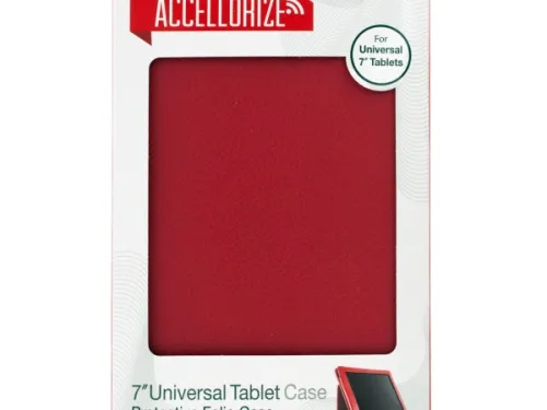 Kole Imports - EL545 - Accellorize Red Universal Tablet Case
