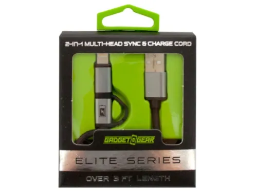Kole Imports - EL677 - Elite Series Multi-head Sync &amp; Charge Usb Cord