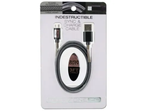 Kole Imports - EL710 - Indestructible Micro Usb Sync &amp; Charge Cord