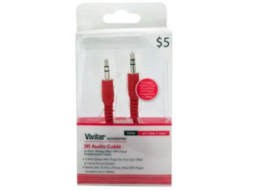 Kole Imports - From: EL728 To: EL729 - Vivitar Audio Auxiliary Cable