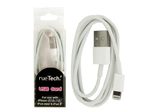 Kole Imports - HH180 - White Iphone Usb Charge Cord
