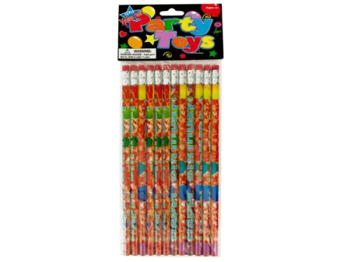 Kole Imports - Lp223 - Happy Birthday Party Favor Pencils