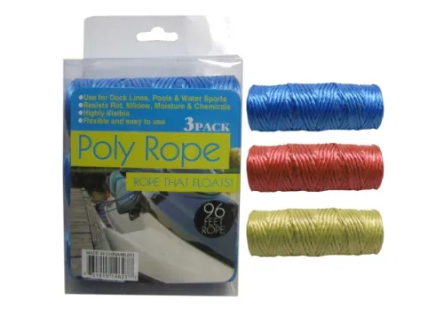 Kole Imports - ML031 - Polypropolyne Rope, 3 Pack, 96 Feet Total