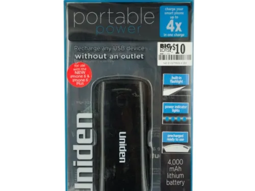 Kole Imports - OL951 - Portable Power Usb Charging Port With Flashlight