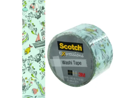 Kole Imports - OP762 - Scotch Expressions Water Adventure Washi Tape