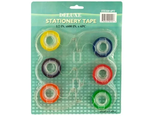Kole Imports - SA618 - Tranparent Colored Stationary Tape