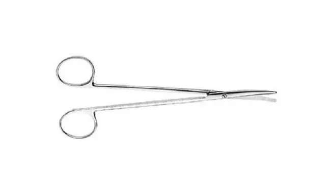 V. Mueller - Allegiance - MA1602 - Dissecting Scissors Allegiance Metzenbaum 7 Inch Length Surgical Grade Stainless Steel / Tungsten Carbide NonSterile Finger Ring Handle Straight