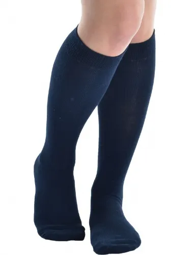 Maggie's Functional Organics - From: 235859 To: 235860 - Knee High Socks Navy/Grey 10 13 Sweater