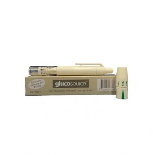 Malgam - From: GLUCOLD2 To: GLUCOLD2SHORT - Glucosource Self Retracting Dial Up Lancing Device