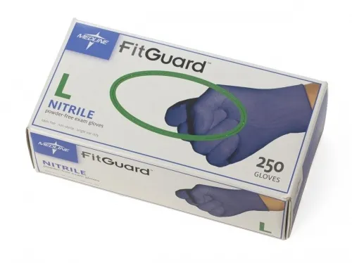 Medline - FG2503 - Industries Blue Nitrile Powder Free Exam Glove, Size Large