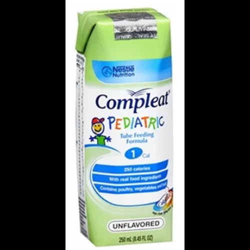 Nestle - 14240000 - Compleat Pediatric Modified Tube Feeding Unflavored Food 8 oz. Can, 250 Calories, Lactose-free, Gluten-free