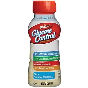 Nestle Healthcare Nutrition - 157800 - Boost Glucose Control Nutritional Energy Drink 8 oz., Very Vanilla, 190 Cal, Gluten-free