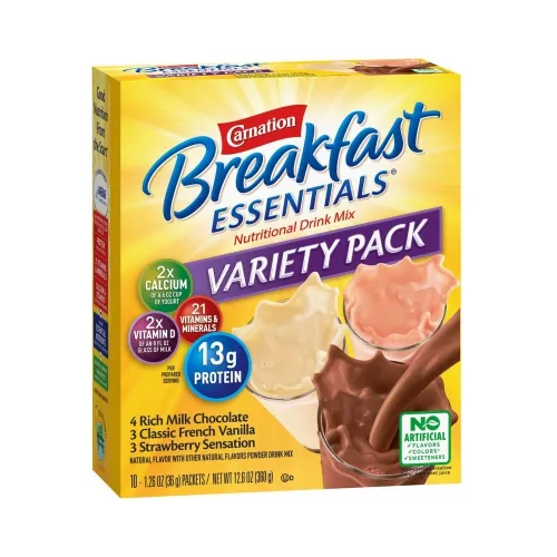 Nestle Healthcare Nutrition - 5000095004 - Nestle Carnation Instant Breakfast Essentials Variety Pack, 10 Ct