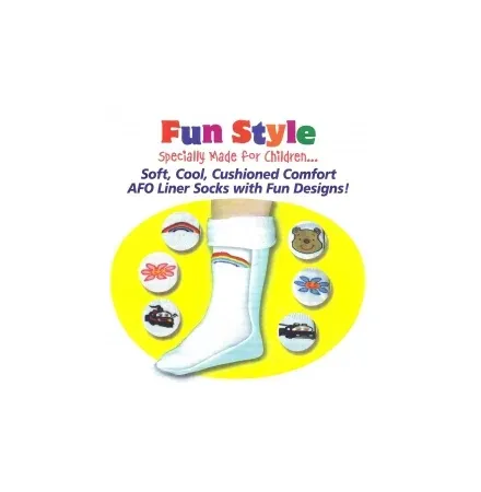 Comfort Products - PAFOLGL TO: PAFOLGS - Fun Style Afo Liner Socks Girl