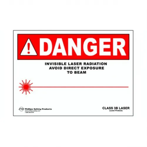 Phillips Safety - ML-W-28 - Class 3b Magnetic Laser Radiation Warning Sign #28