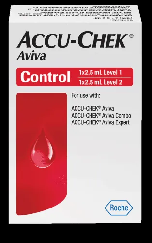 Roche Diagnostics - 04528638001 - Accu-Chek Aviva Control Solution 2-1/2mL, High/Low Level