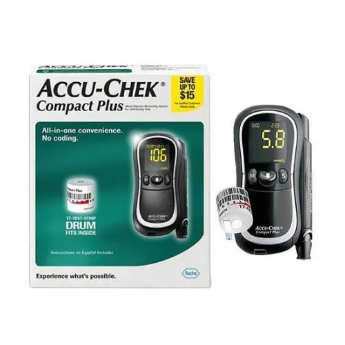 Roche Diagnostics - 05177294001 - Accu-chek Compact Plus Meter Kit With Lancing Device