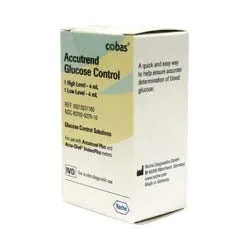 Roche Diagnostics From: 05213231160 To: 05213312160 - Accutrend Glucose Control Solution Cholesterol Test Strips 25/Vial