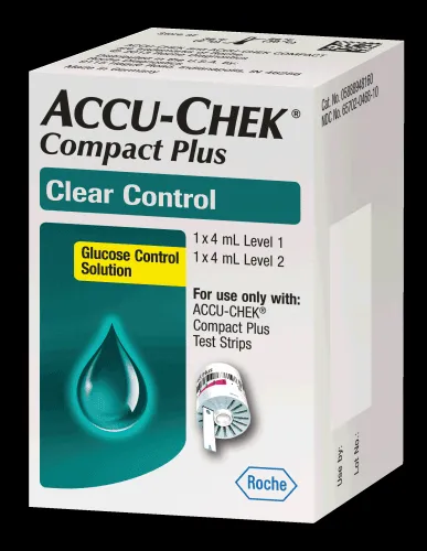 Roche - Accu-Chek Compact - 05888948160 - Blood Glucose Control Solution Accu-Chek Compact 2 X 4 mL Level 1 & 2
