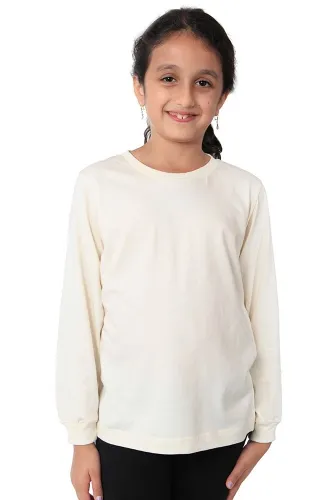 Royal Apparel - From: 5022ORG-NATURAL To: 5022ORG-SALT - Organic Youth Long Sleeve Crew Tee Natural