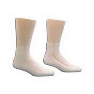 Salk - HealthDri - 3555-1PK - Healthdri diabetic socks, 9-11, acrylic, white.