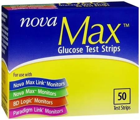 Sanvita Cbgm - 53493 - Blood Ketone Test Strips Nova Max® Plus 10 Strips Per Box 2 Vials For Nova Max® Meter