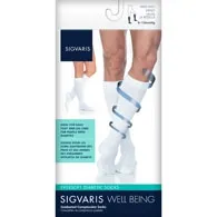 Sigvaris - 1601-CK-F1 - Eversoft Diabetic Calf High Socks-8-15 mmHg