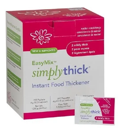 Simply Thick - From: STBULK50L2 To: STIND200L2   SimplyThick EasyMix Gel Thickener, Nectar Consistency, 48 Gram Packet