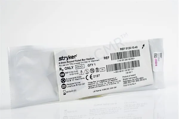 Stryker - 5120-10-40 - STRYKER 4.0MM ROUND FLUTED BUR MEDIUM
