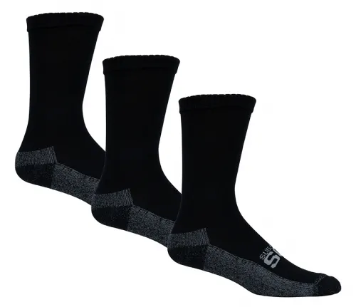 Sugar Free Sox - From: 14601 To: 14653 - SFS Mens Active Fit Crew Cushioned Diabetic Sock Black