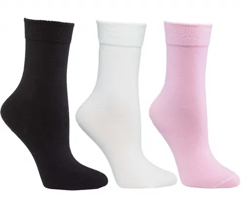 Sugar Free Sox - From: 24901 To: 25901 - SFS Womens Diabetic Socks Assorted Flat Knit Knee High