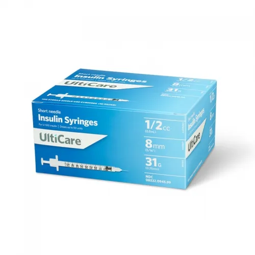 Ultimed - 91005 - UltiCare Syringe 30G x 1/2", 1 mL.